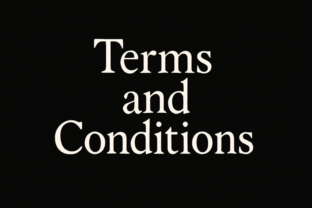 terms and conditions